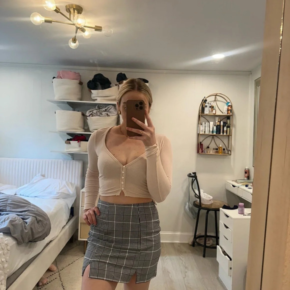 plaid skirt S - Picture 5 of 10